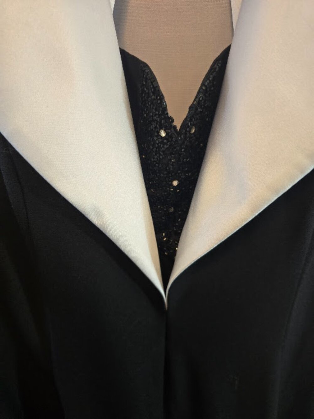 BLACK COCKTAIL DRESS TUXEDO STYLE NWT EVER BEAUTY HALTER STYLE SIZE 14 - Picture 5 of 13